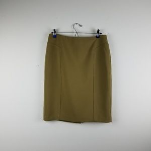 Halogen Pencil Skirt Olive Green (size 8)